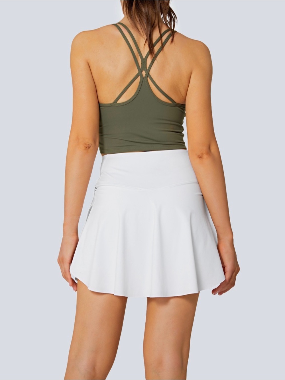 Everyday SoftlyZero Airy Crossover 2-in-1 Side Pocket CoolTouch MiniTennis Skirt - Picture 3 of 3